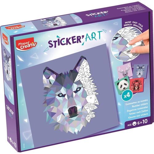 Maped Creativ Collage Sur Chiffres Sticker'art Creative Set