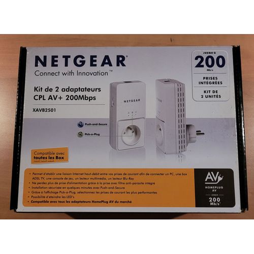 NETGEAR Kit adaptateur Powerline AV+ 200 XAVB2501
