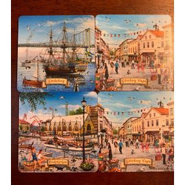 Lot De 4 Sous Bock Dessous De Verre Göteborg Haga Neuf