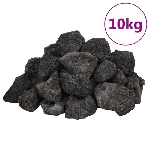 Vidaxl Roches Volcaniques 10 Kg Noir 3-5 Cm