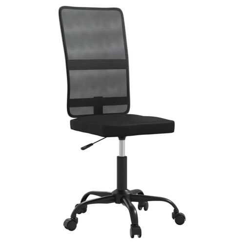 Chaise fauteuil siège de bureau informatique étude tissu en maille noir Helloshop26 02_0024045