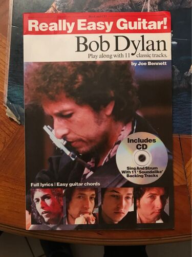 Really Easy Guitar Bob Dylan Play Along With 11 Classic Track By Joe Bennett 