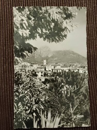Carte Postale Noire/Blanche "Échappée Sur La Ville De Vence"Vintage Années 50.