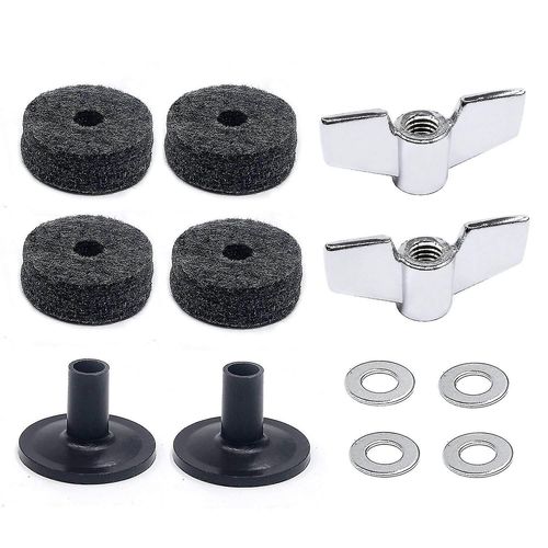 Kit D'accessoires Pour Batterie : Feutres De Cymbale, Manchons De Cymbale, Écrous À Oreilles