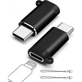 Lightning Femelle Vers Usb-C Mâle (2-Pack), Adaptateur Lightning Usb C, Adaptateur De Transfert De Données Pour Iphone 16 Et 15 Series, Macbook, Ne Fonctionne Pas Avec Audio/Otg - [GBP6273854]