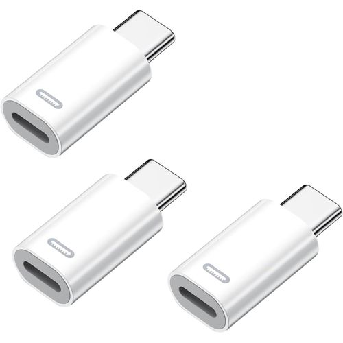 NFGR-Adaptateur Lightning Vers Usb 3Pcs Adaptateur Lightning Vers Usb C Adaptateur Usb C Vers Lightning Prend En Charge La Charge Rapide Pd Et La Transmission De Données Compatible Avec Iphone 15