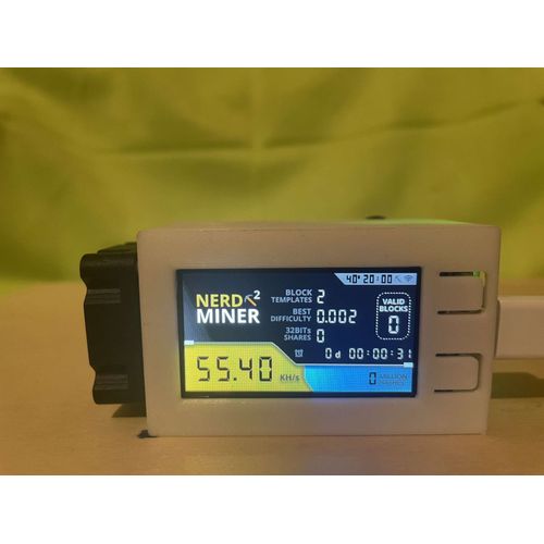 NerdMiner V2 Blanc