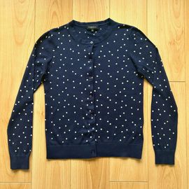 Gilet Bleu Marine À Pois Caroll Taille 36