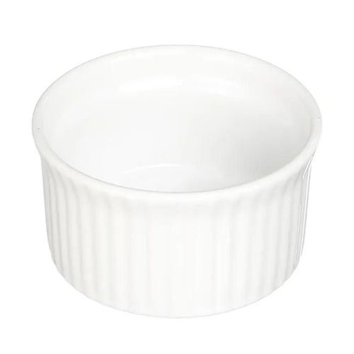 Ramequin En Céramique - Blanc - 9 Cm - Résistant À La Chaleur - Compatible Four Et Micro-Ondes - Design Raffiné