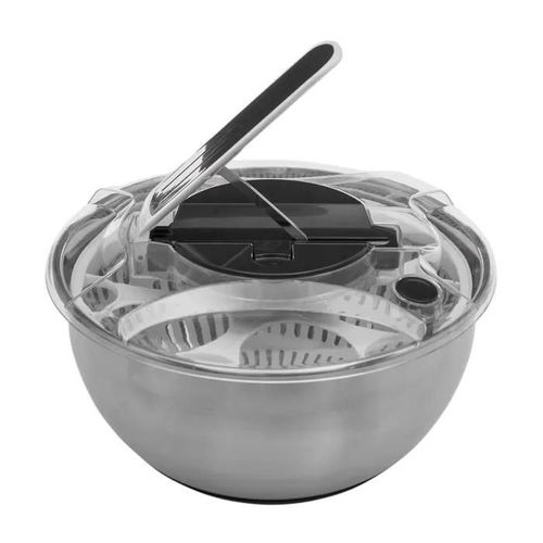 Essoreuse À Salade - Inox - 3.5l - Diamètre 27cm - Compatible Lave-Vaisselle - Pratique