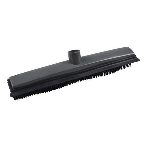 Tete de balai poils TPR avec raclette 31 cm gris