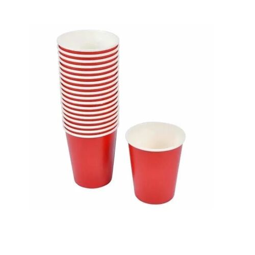Gobelets en carton - Non spécifié - Set de 20 - Rouge - 23 CL - Vaisselle jetable