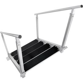 Échelle de Quai 4 Marches-Duoku-Capacité 500 lb-Hauteur Réglable de 30 à 38 po-Aluminium avec Double Rampe et Tapis Antidérapant