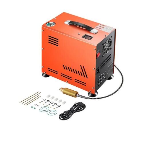 Compresseur d'Air PCP-Duoku-800W 30MPa-Sans Huile avec Refroidissement par Ventilateur Intégré-pour Carabines à Air Comprimé