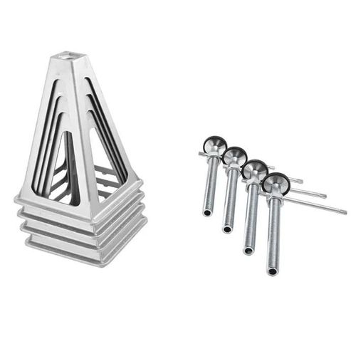 Lot De 4 Vérins Stabilisateurs Pour Camping-Car-Duoku-Vérins De Mise À Niveau-Aluminium-Extensible De 11" À 17"