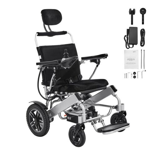 Fauteuil Roulant Électrique-Duoku-Avec Dossier Réglable-Siège Spacieux 533,4 Mm-Fauteuil Roulant Motorisé Pliable Léger Portable 