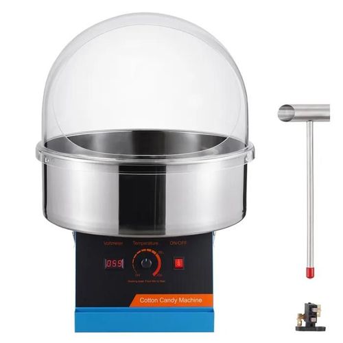 Machine à Barbe à Papa Electrique-Duoku-1000 W-Machine à Barbe à Papa Commerciale-avec Bol en Acier Inoxydable-Usage Domestique