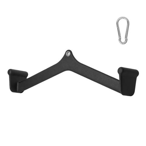Accessoire De Traction Lat-Duoku-Barre En V Pour Machine À Câble-Barre De Traction Pour Triceps Avec Poignée En Caoutchouc