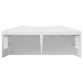 Tonnelle Pop-Up 5,9x2,96 M-Duoku-Auvent Pliable Portable-Avec Parois Latérales Et Fenêtres Ventilées-Facile À Installer