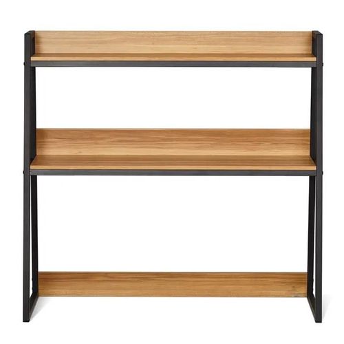 Étagère De Bureau - Duoku - Organiseur À 2 Niveaux - 95 X 32 X 90 Cm - Pieds Antidérapants - Design Contemporain