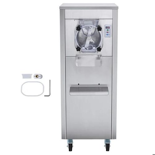 Sorbetière Commerciale-Duoku-18 L/H 1600 W-Saveur Unique-Cylindre Acier Inoxydable 6 L-Nettoyage Automatique-Panneau LED