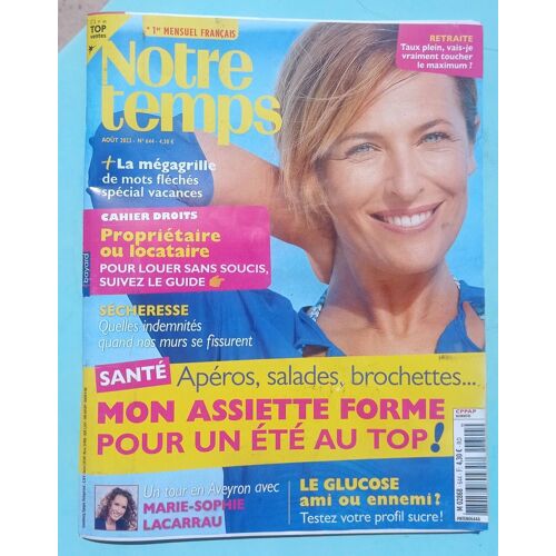 Notre Temps 644 : Mon Assiette Forme Pour Un Été Au Top !