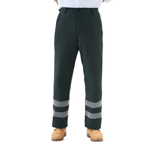 Jambières pour Tronçonneuse Classe A-Duoku-8 Couches-avec Ceinture Réglable et Poche pour Équipement-Taille L Noir