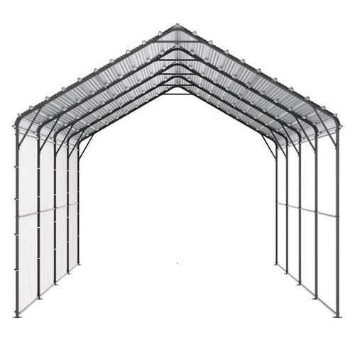 Abri D'auto En Métal Robuste-Duoku-12' X 20'-Tente D'extérieur-Pour Voiture Avec Cadre Et Toit En Acier Galvanisé