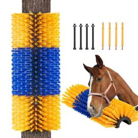 Brosse À Gratter Pour Bétail-Duoku-Brosse Pour Chevaux Avec 2 Vis-Grattoir Pour Vaches 20 X 7,5 Pouces-Ettoyage-Toilettage