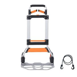 Chariot Portable - DUOKU - GZS120AT - Capacité 140 kg - Aluminium - Pliable avec Poignée Télescopique