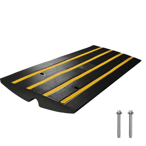 Rampe De Trottoir 2,6 Po En Caoutchouc-Duoku-Capacité De Charge De 33 069 Lb-Rampe De Seuil Ensemble-Rampes Extensibles Complètes