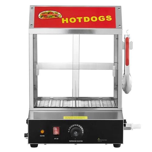 Cuiseur Vapeur pour Hot-dogs-Duoku- 27L-Hot Dog Hut Steamer à 2 Niveaux-Contrôle de la Température 30¿ 85¿