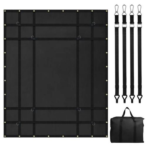 Filet De Chargement-Duoku-72"X57"-Filet De Chargement Robuste Pour Camion Avec 4 Sangles Réglables-De Caoutchouc Durable-Noir