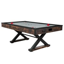 Table de Hockey sur Air-Duoku-214 cm-Ensemble de Jeu Intérieur avec 2 Poussoirs-2 Palets-Compteur Electronique