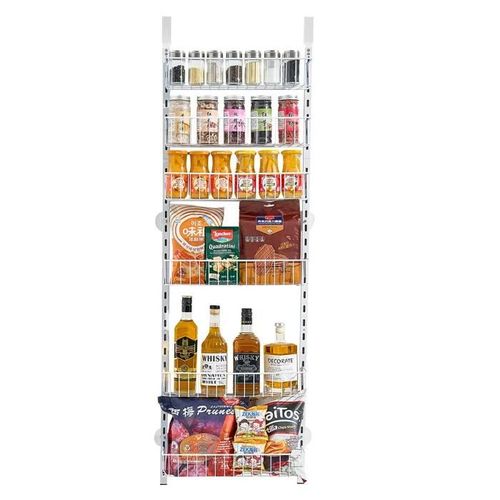 Organisateur Suspendu Pour Porte-Duoku-Étagère Murale À Épices À 6 Niveaux-Idéal Pour Les Condiments, La Maison-Blanche