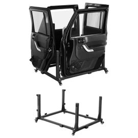 Chariot de Rangement pour Porte Jeep-Duoku-Support Mobile 4 Portes-avec Rembourrage en Caoutchouc Durable