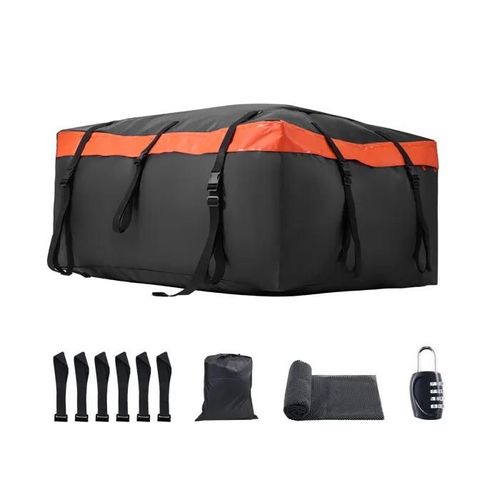 Sac De Transport De Toit-Duoku-De Voiture De 20 Pieds Cubes-Sac De Bagages De Toit Étanche En Pvc 840d-Tapis Antidérapant
