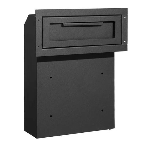 Boîte aux Lettres Murale-Duoku-Acier Robuste-2,8-7,9" 13" Serrure à Combinaison-13x7x17"-Noir-Stockage Sécurisé du Courrier