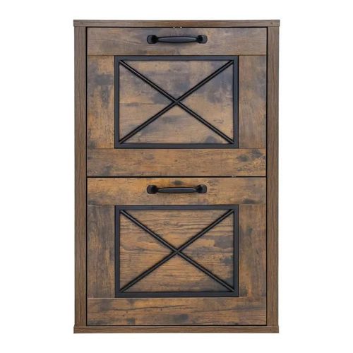 Classeur Vertical À 2 Tiroirs-Duoku-Caisson De Bureau Robuste-Avec Tringle De Suspension Réglable À 2 Niveaux-Rangement Document