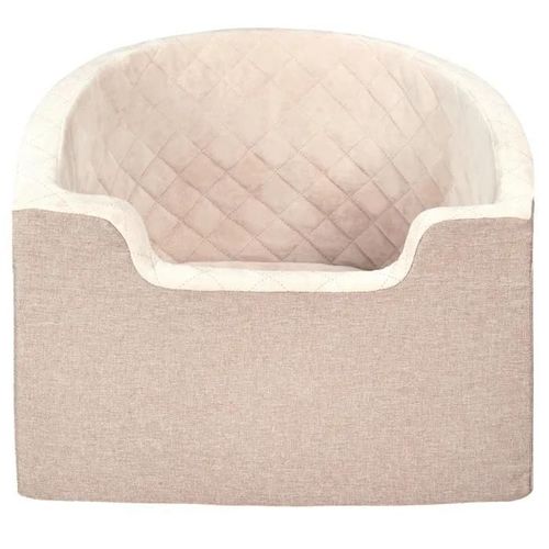 Siège Auto Pour Chien-Duoku-Rehausseur Robuste Et Imperméable Pour Voiture-Avec Poche De Rangement-Taille Jusqu'à 25 Kg-Marron