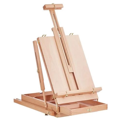 Chevalet Français-Duoku-Capacité De Toile De 34-Bois De Hêtre, Réglable,Fabriqué En Bois De Hêtre De Haute Qualité