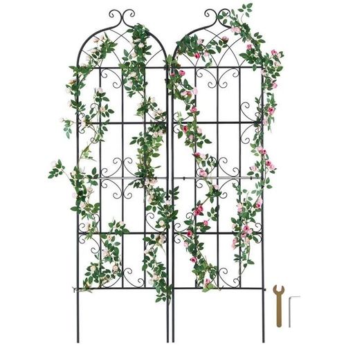 Treillis De Jardin Pour Plantes Grimpantes-Duoku-71 X 20 Po-Lot De 2-Métal Antirouille-Embellissez Votre Jardin