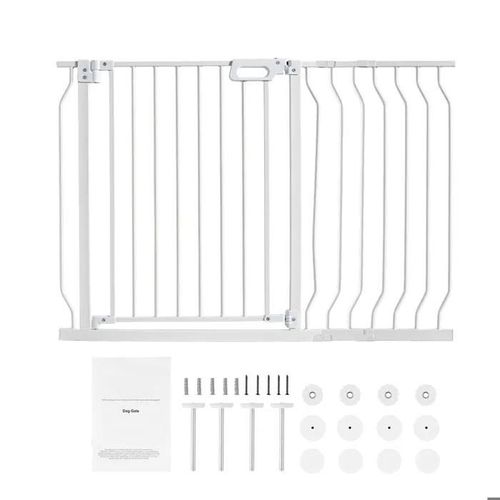Barrière Pour Bébé-Duoku-Extra Large De 75 À 123 Cm-Haute De 76 Cm-Barrière Pour Enfants Et Animaux De Compagnie