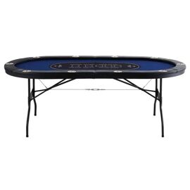 Table de Poker Pliable-Duoku-10 Joueurs 84 Pouces-pour Blackjack et Texas Holdem avec Rails Rembourrés