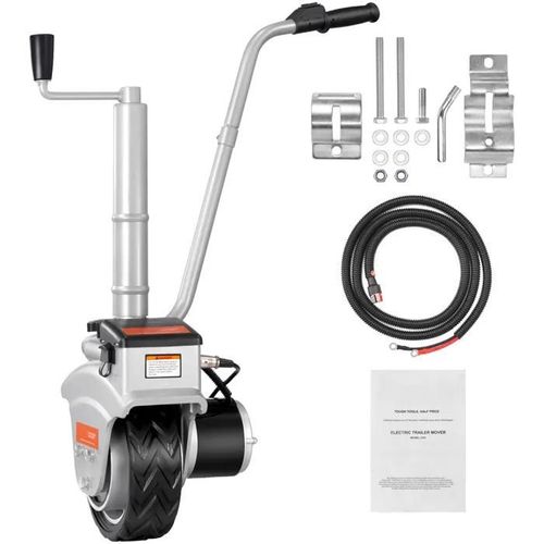 Remorque Electrique -Duoku-Dolly 5000lbs 12v 350w 22 Pi/Min Hauteur De Serrage Réglable Pneu En Caoutchouc.