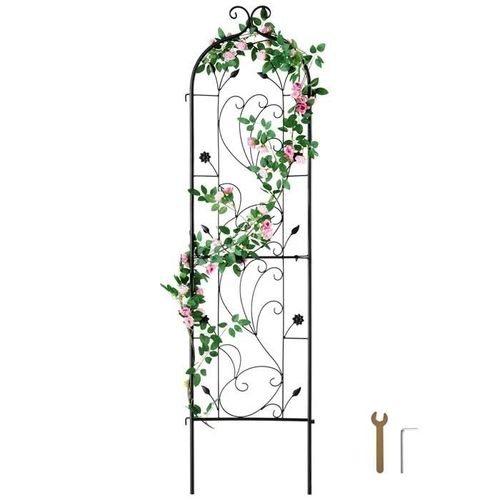 Treillis De Jardin-Duoku-Pour Plantes Grimpantes-Treillis En Métal Antirouille 60" X 15"-Support Extérieur Pour Rosiers