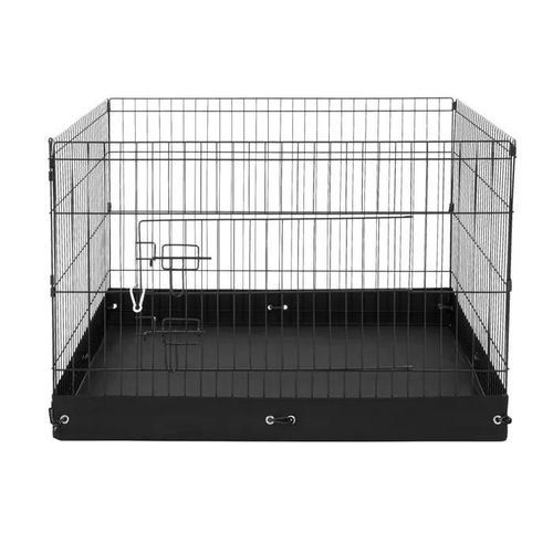 Parc D'exercice Pour Chien - Duoku - 4 Panneaux Métalliques - 24 X 36 Pouces - Pliable - Intérieur
