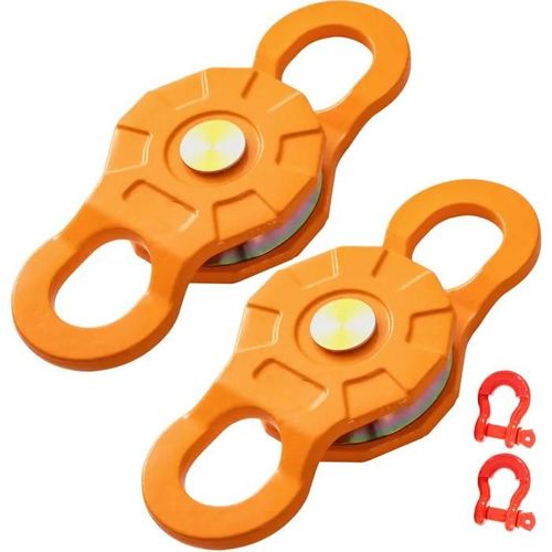 Poulie De Treuil Robuste-Duoku-Pour Corde Synthétique De 14 Mm-Accessoire De Récupération Hors Route Pour Tracteur, Camion, Vtt