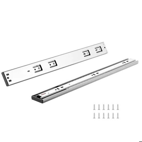 Glissières de Tiroir-Duoku- 10 Paires- 457,2 mm- Rails de Montage Latéral- Piste en Acier à Extension Complète