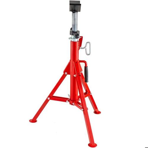 Support Chandelle À Tuyaux-Duoku-Avec Tête En V-Hauteur Réglable De 28 À 52 Pouces-Support De Cric Portable Pliable